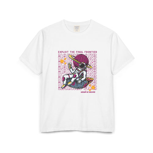 "Exploit the Final Frontier" Retro Space Hacker Graphic Tee