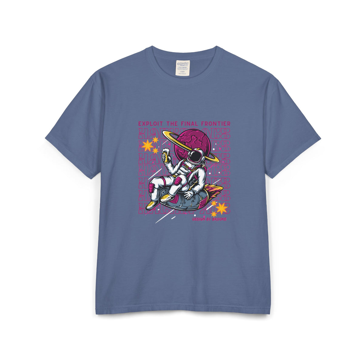 "Exploit the Final Frontier" Retro Space Hacker Graphic Tee