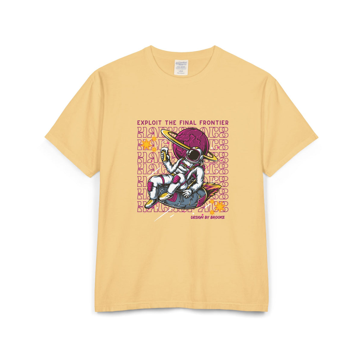 "Exploit the Final Frontier" Retro Space Hacker Graphic Tee