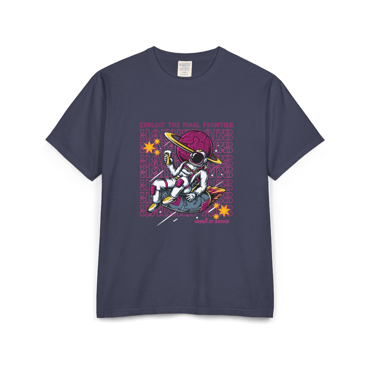 "Exploit the Final Frontier" Retro Space Hacker Graphic Tee