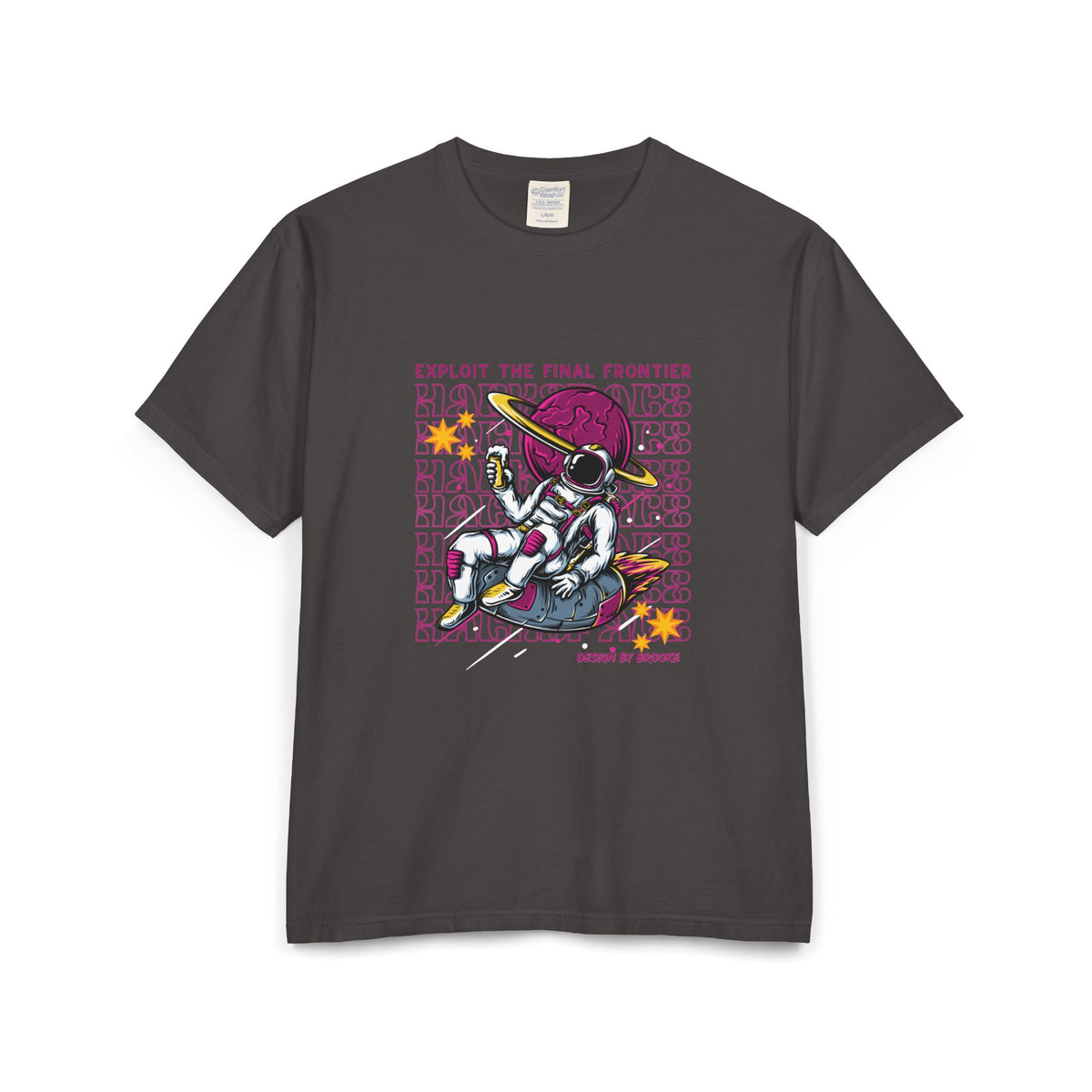 "Exploit the Final Frontier" Retro Space Hacker Graphic Tee
